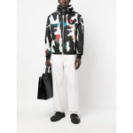 Alexander McQueen Graffiti-print Hooded Windbreaker 726915QUR478500