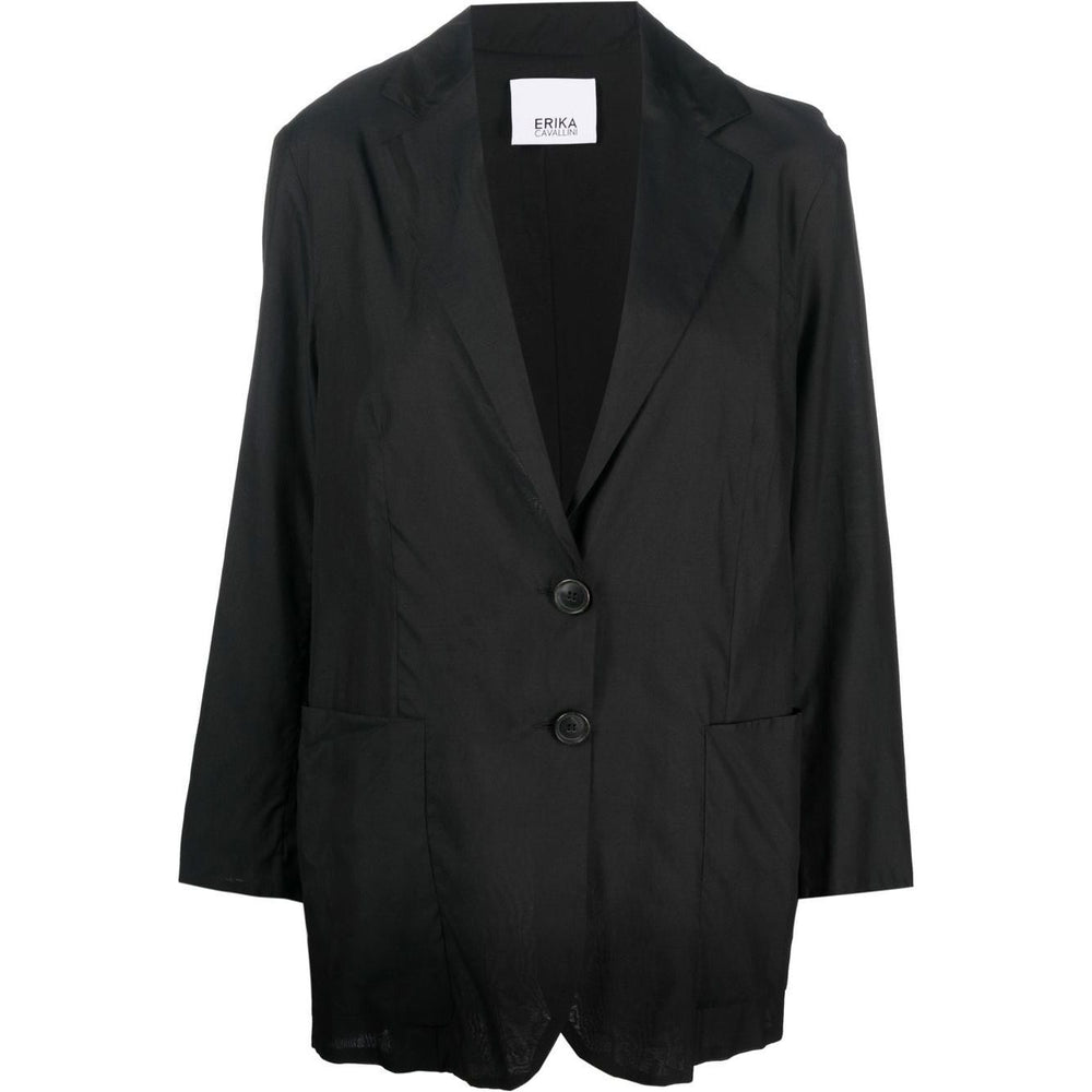 Erika Cavallini Semi-Couture Jackets Black P3SV03DALIAY69