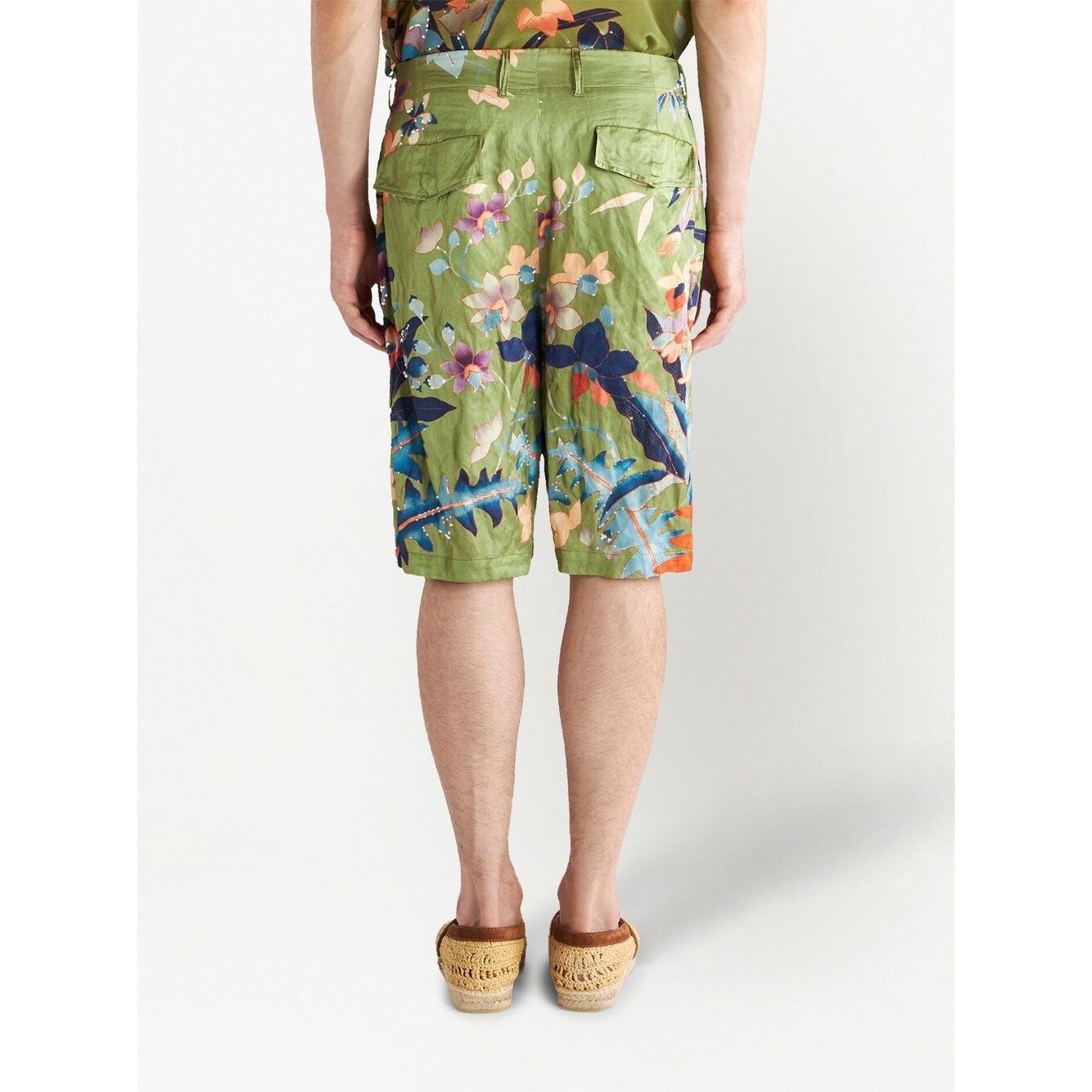 Etro Shorts Green Short trousers