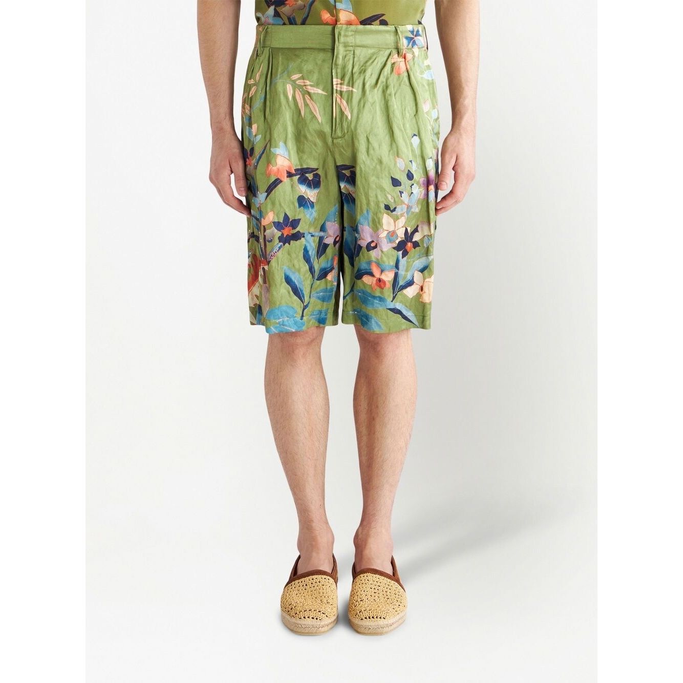 Etro Shorts Green Short trousers