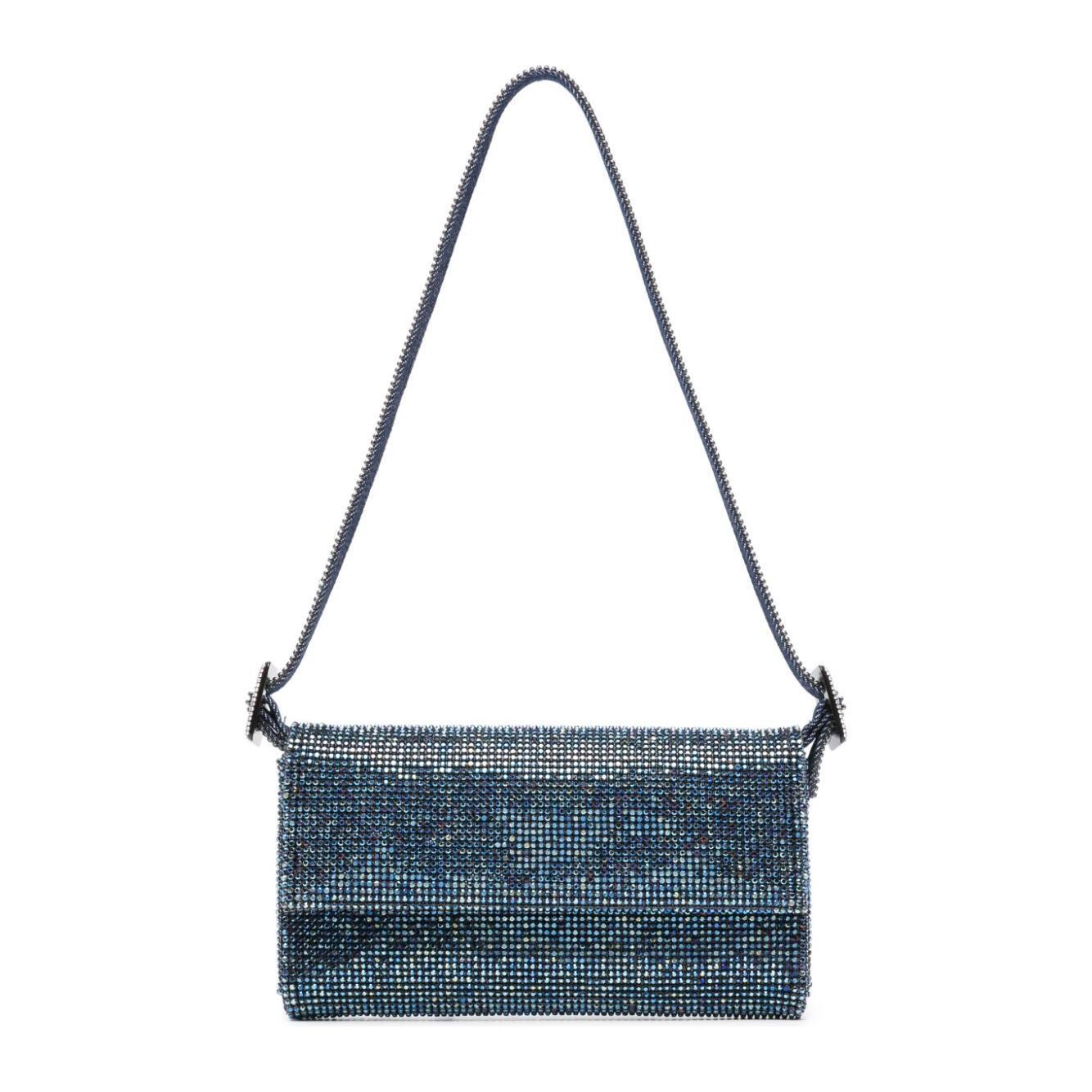 Benedetta Bruzziches Vitty La Mignon rhinestone-embellished denim bag 14024VITTISSIMADENIM