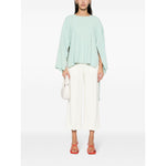 Erika Cavallini Semi-Couture Trousers White P4SR03A20