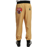 Dolce & Gabbana Gold Year Of The Pig Cotton Mens Pants PAN70956-52