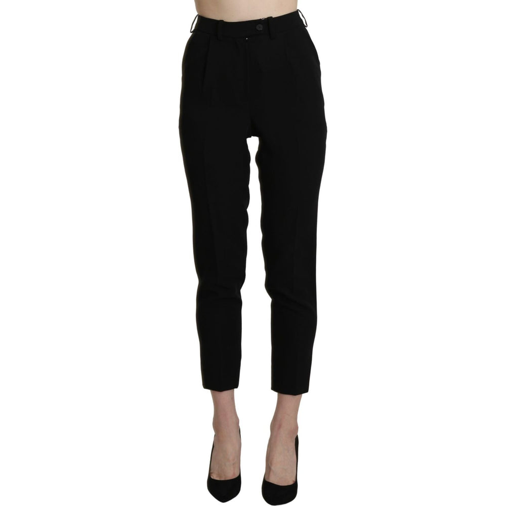BENCIVENGA Chic High Waist Skinny Cropped Trousers Jeans & Pants BENCIVENGA Rosy Brown