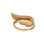 Nialaya Womens Clear CZ Gold 925 Silver Authentic Ring SIG19078-US4,5