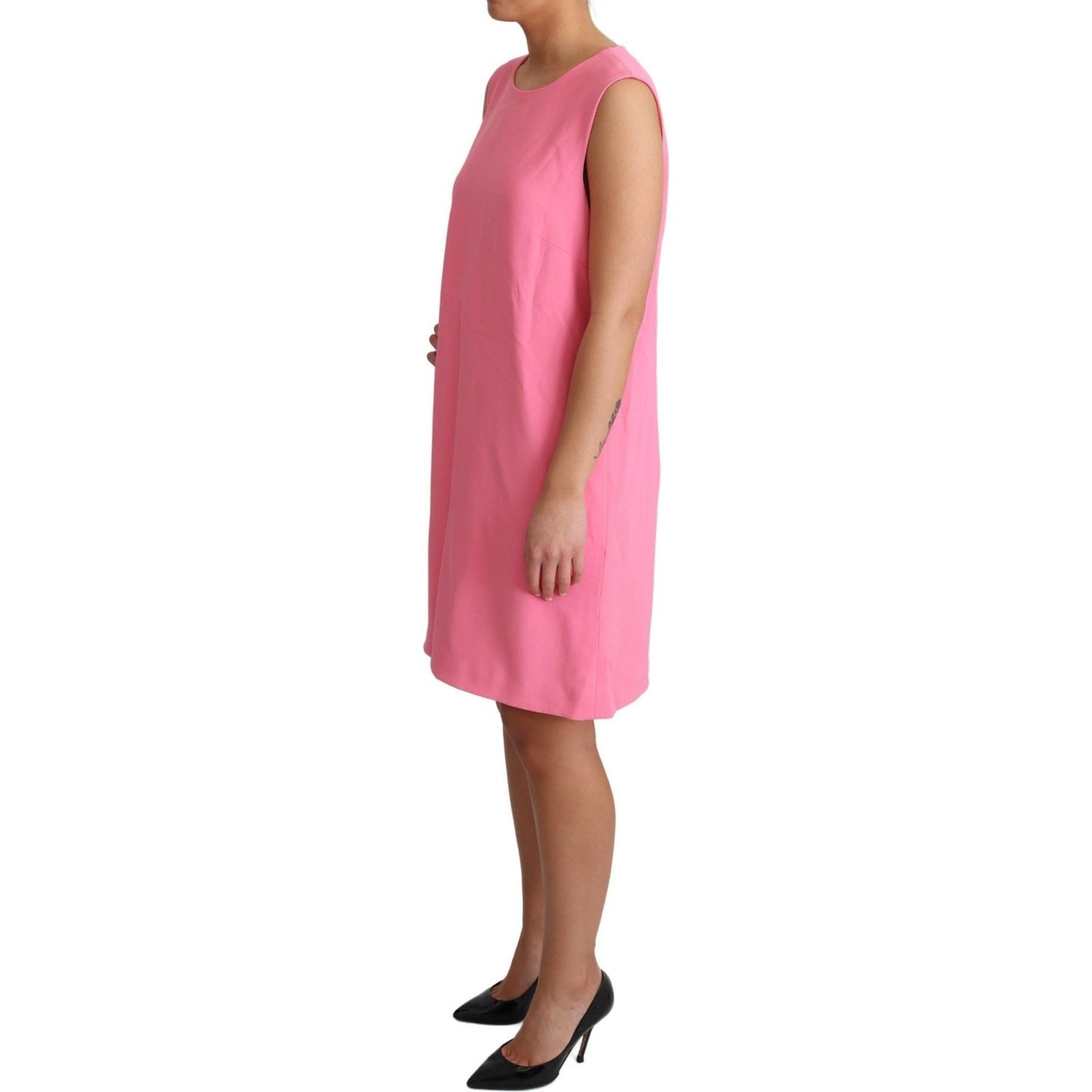 Dolce & Gabbana Pink Shift Sleeveless Knee Length Dress