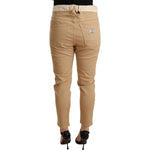 CYCLE Beige Mid Waist Slim Fit Skinny Stretch Trouser PAN71166 -26