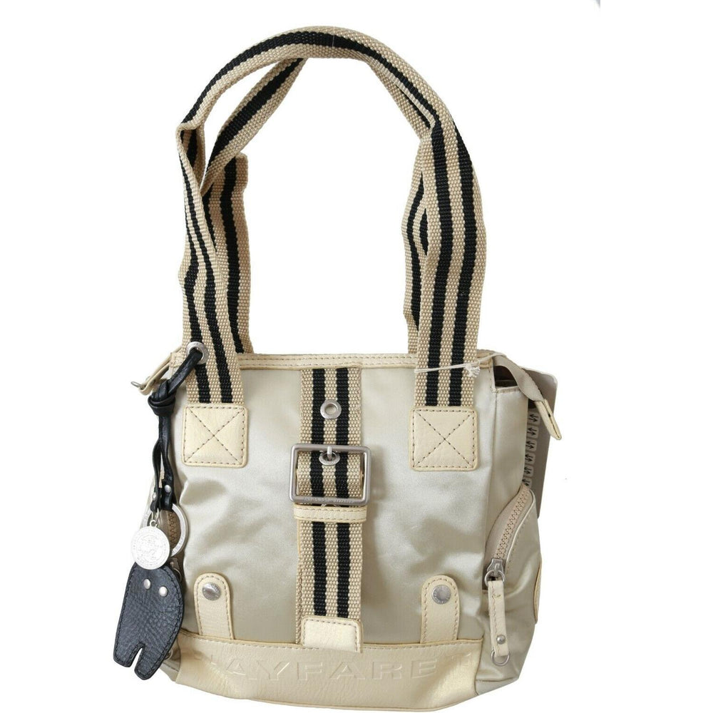 WAYFARER Beige Handbag Shoulder Tote Fabric Purse VAS9187