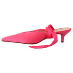 GIA COUTURE Pink Leather Lace Up Kitten Heels Pumps Shoes LA9441 - 36