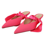 GIA COUTURE Pink Leather Lace Up Kitten Heels Pumps Shoes LA9441 - 36