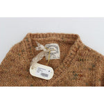 PINK MEMORIES Brown Wool Blend Knitted Oversize Sweater SIG30262-3