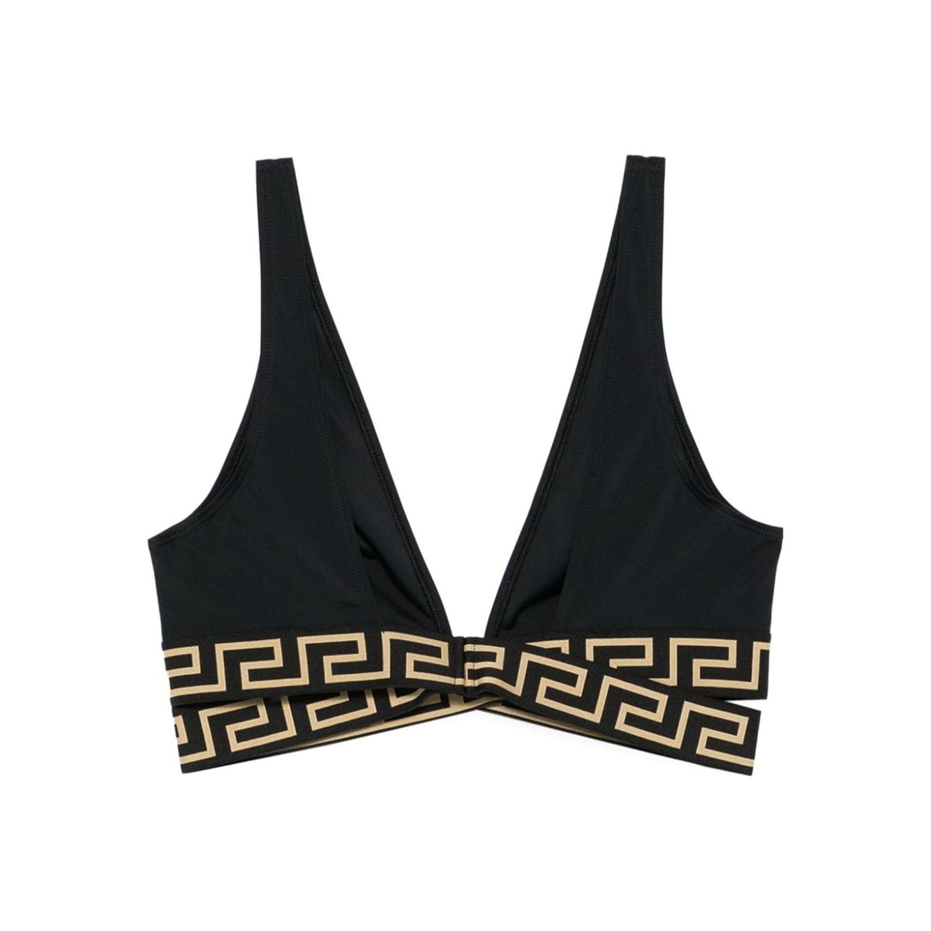 Versace greca print bikini top 10086021A111191B000-P25