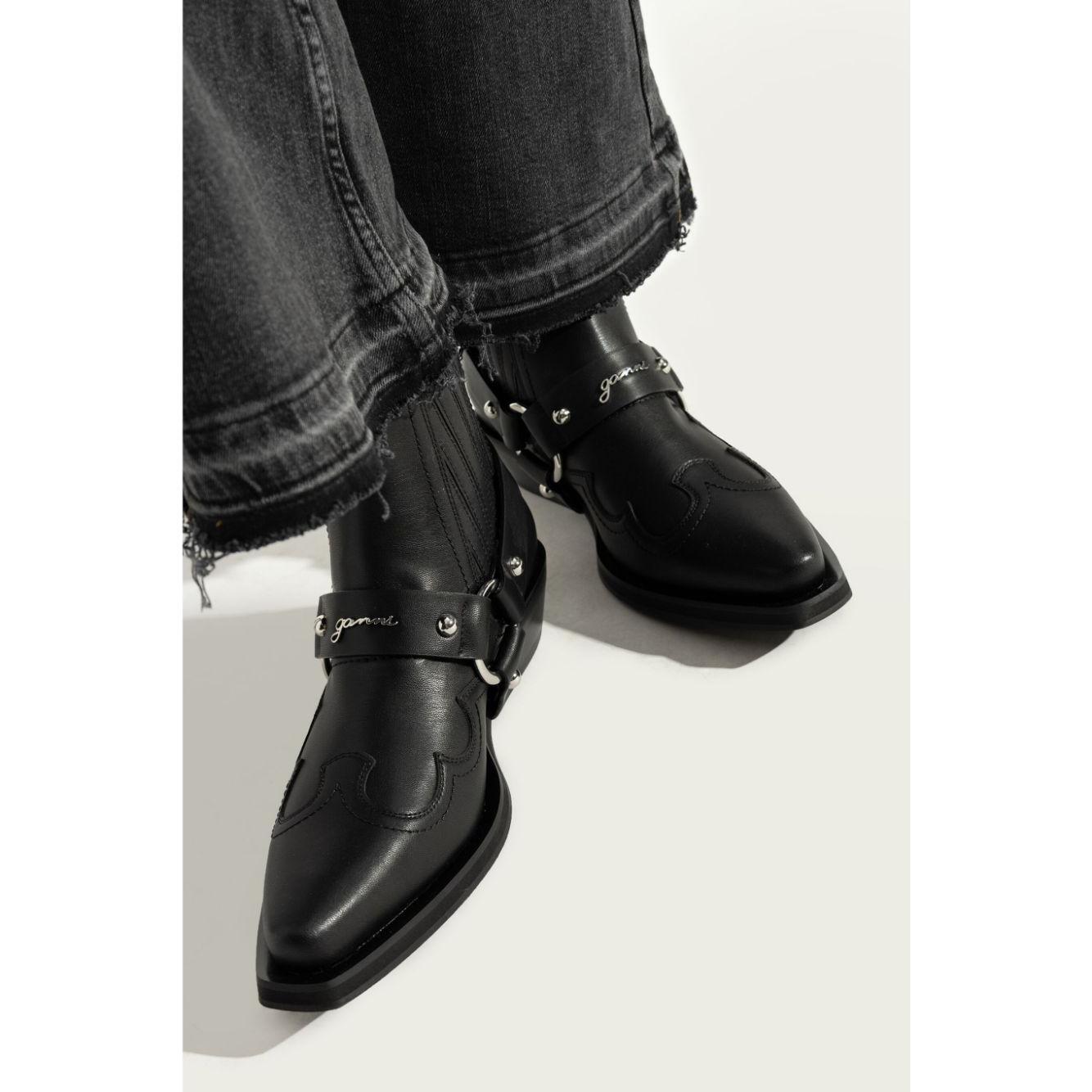 Ganni Low Cut Western Chelsea Boots Boots