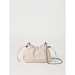 Brunello Cucinelli Bucket Mellow mini bag in Soft leather with Precious Chain