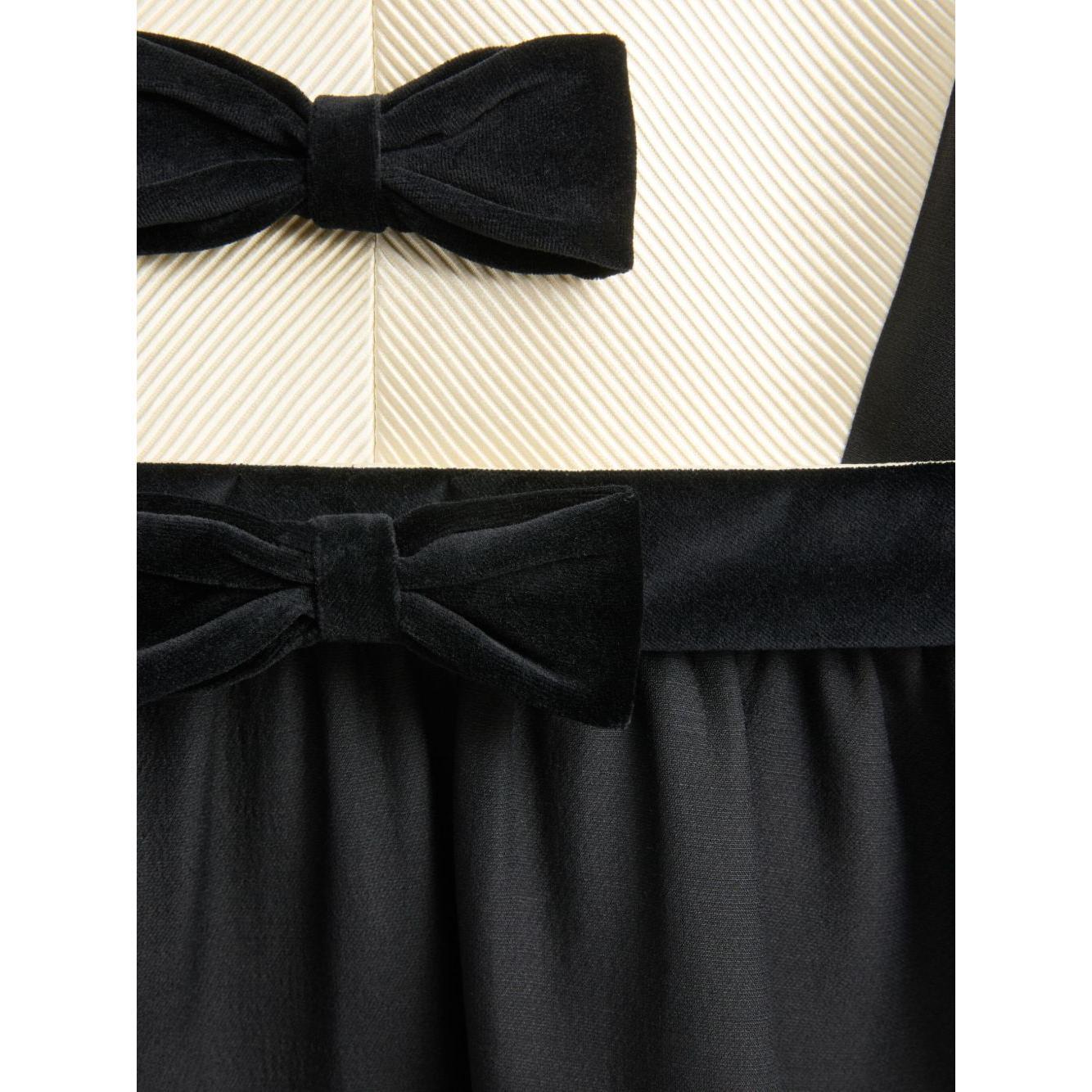 Valentino crepe couture short dress with bows Dresses