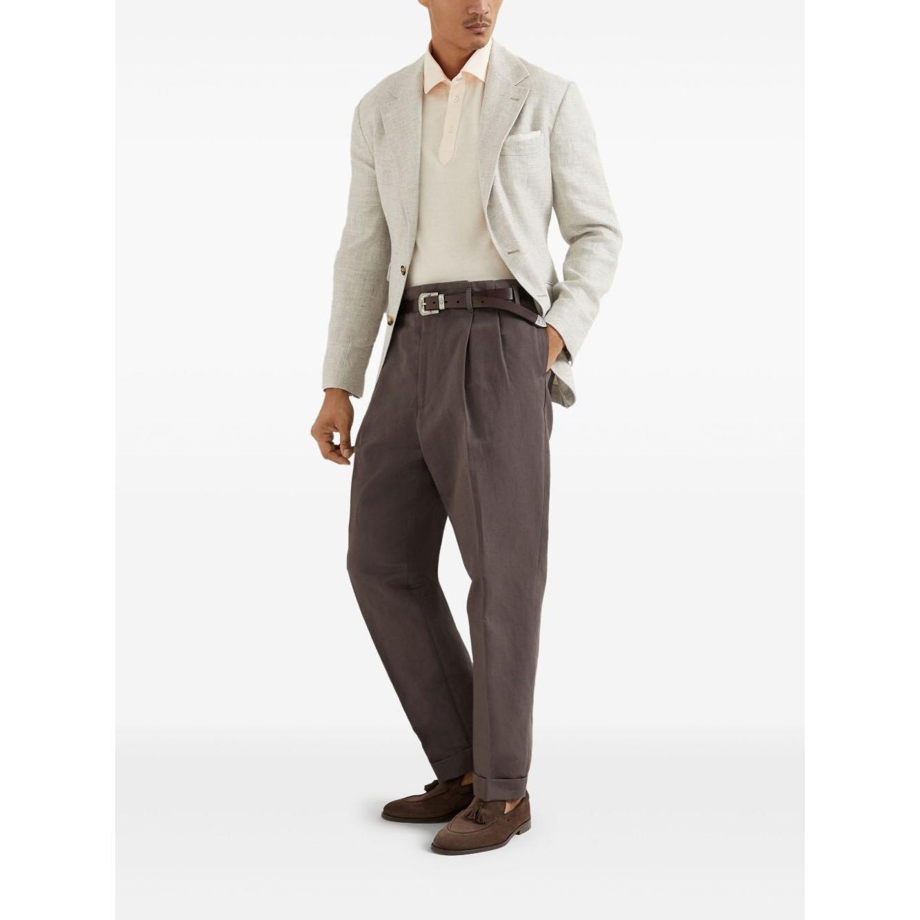 Brunello Cucinelli T-shirts and Polos Orange Topwear