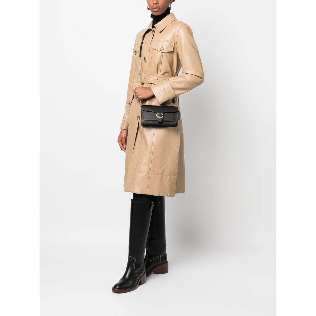 Coach Tabby chain leather clutch Clutches