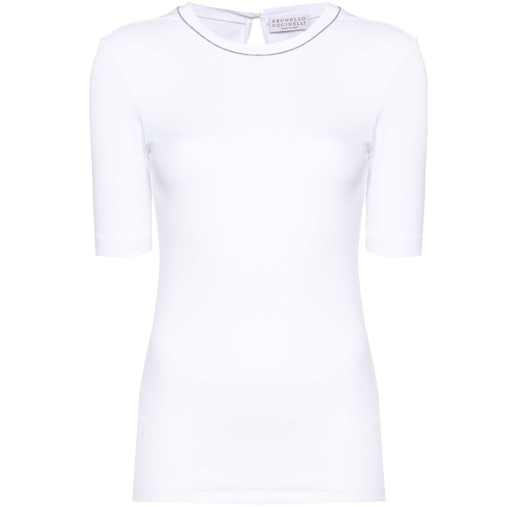 Brunello Cucinelli T-shirts and Polos White Topwear