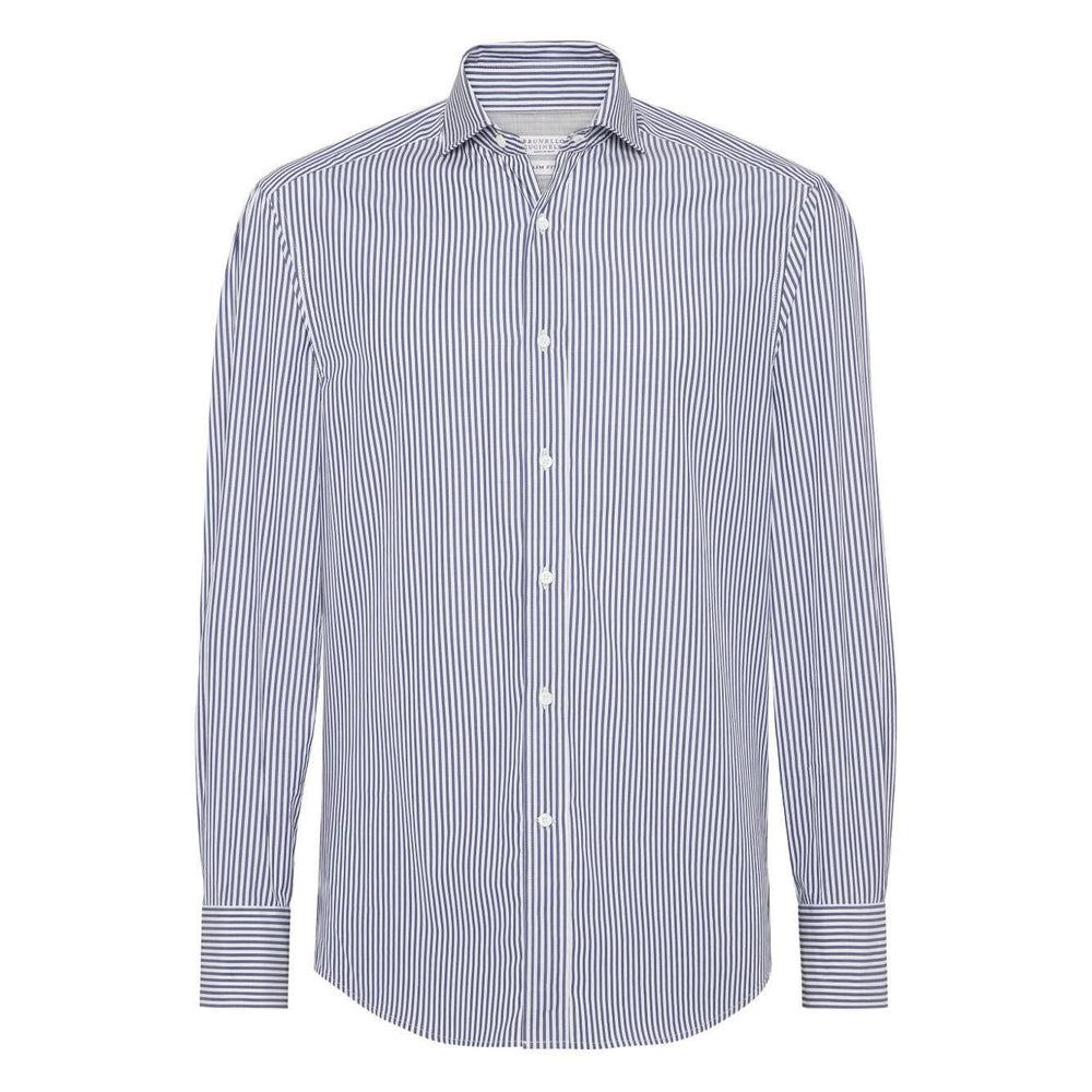 Brunello Cucinelli Shirts Blue Shirts