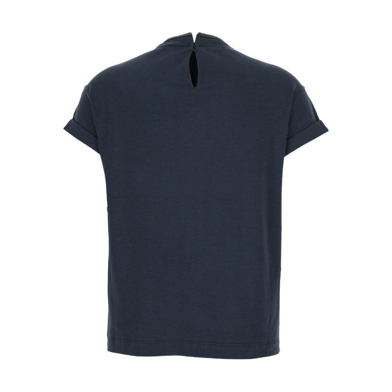Brunello Cucinelli T-shirts and Polos Blue Topwear