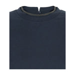 Brunello Cucinelli T-shirts and Polos Blue Topwear