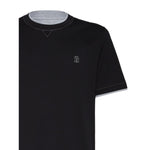 Brunello Cucinelli T-shirts and Polos Blue Topwear