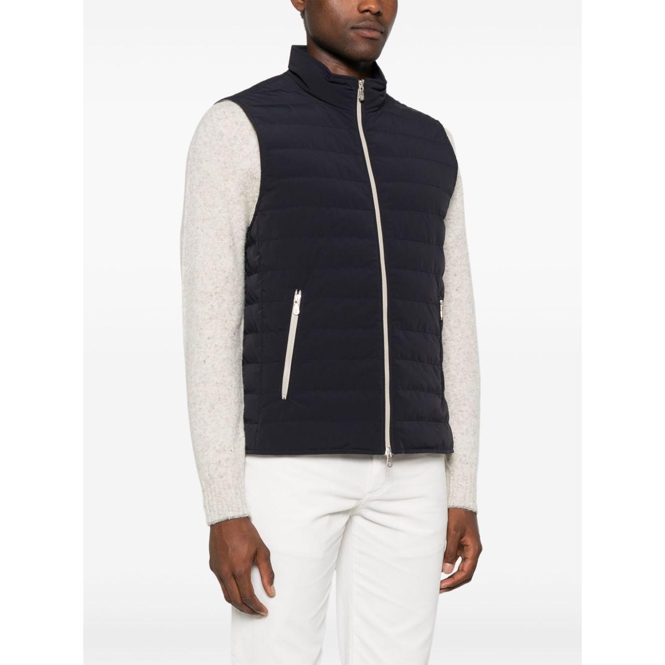 Brunello Cucinelli Jackets Blue Vests