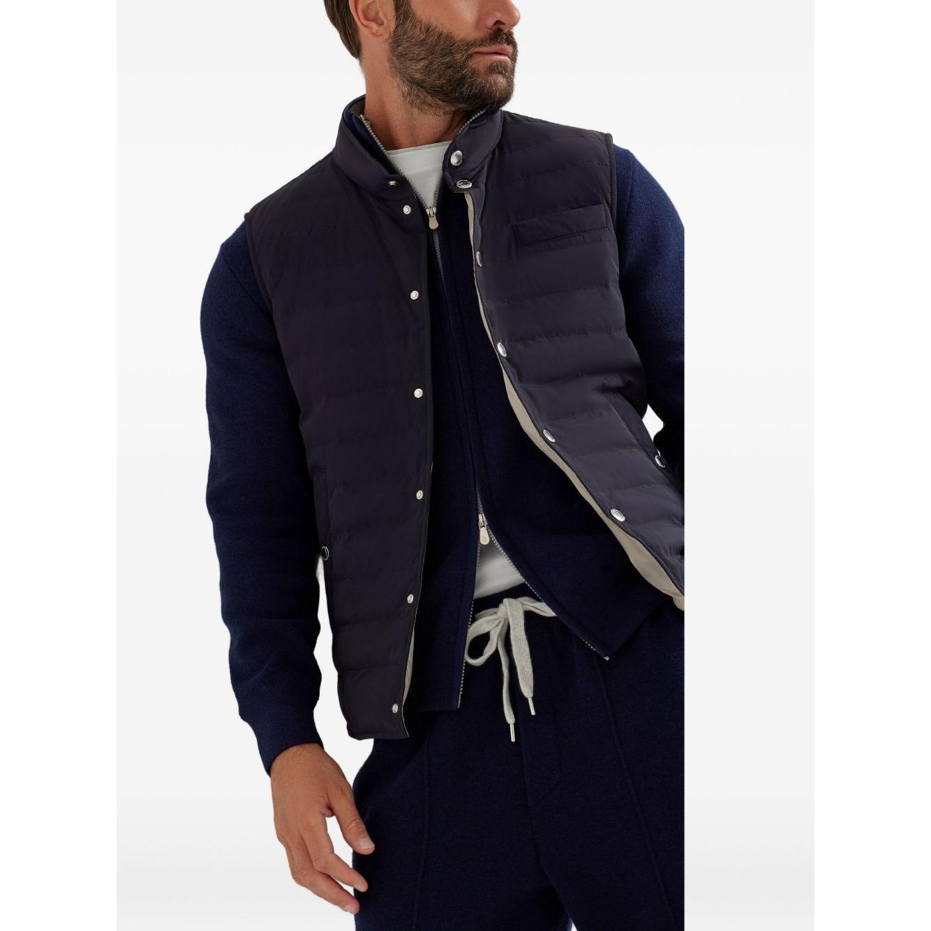 Brunello Cucinelli Jackets Blue Vests