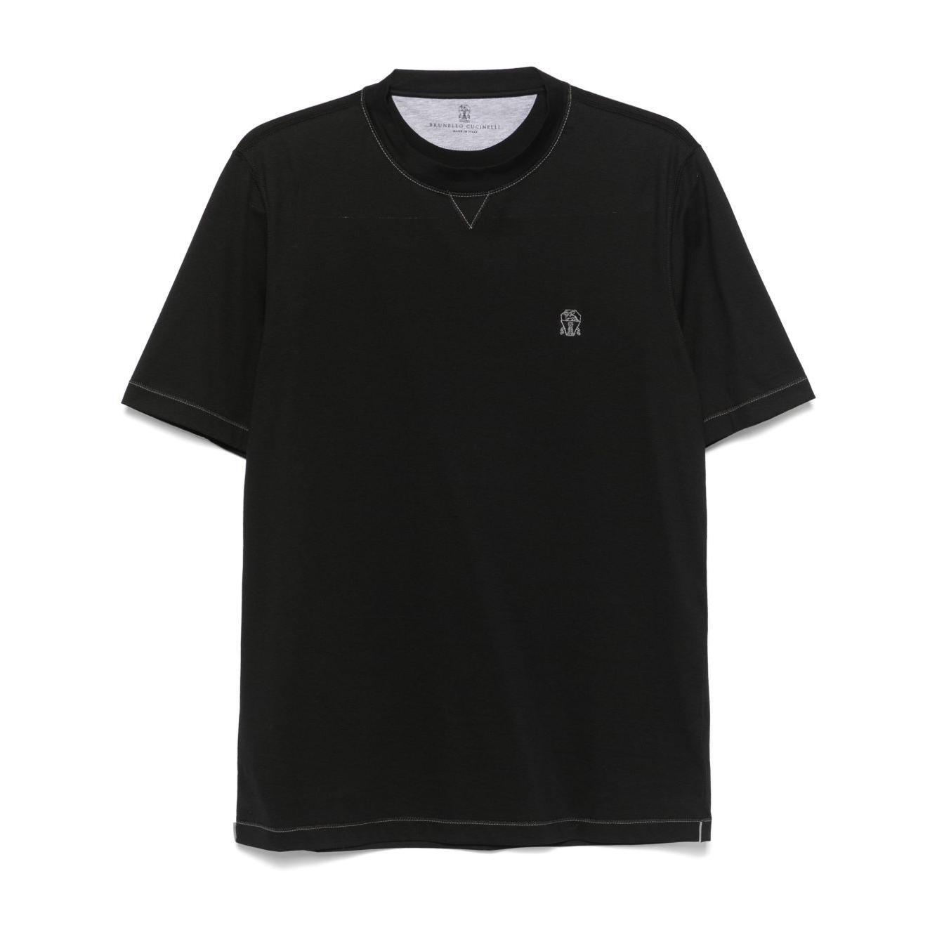 Brunello Cucinelli T-shirts and Polos Black Topwear