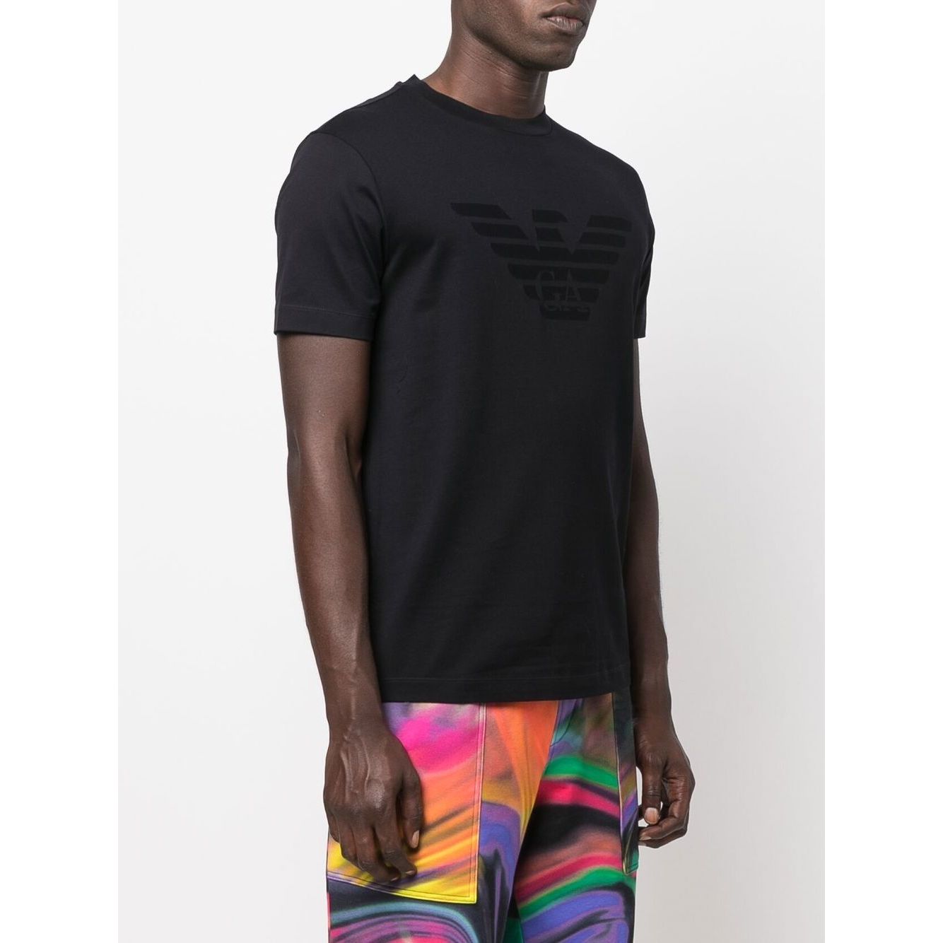 Emporio Armani T-shirts and Polos Blue Topwear