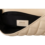 Versace Elegant White Nappa Leather Shoulder Bag 8054712068980