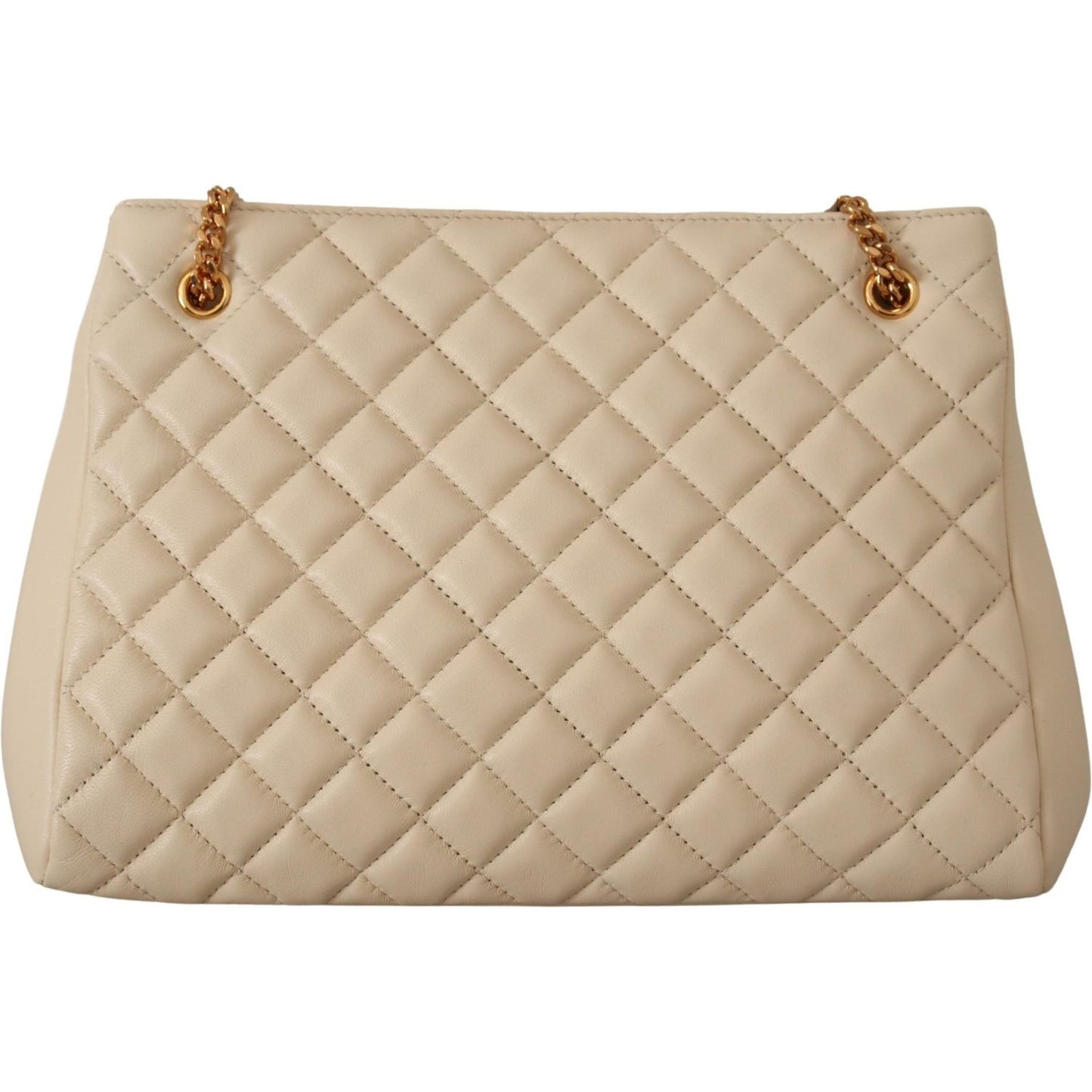Versace Elegant Quilted Nappa Leather Tote 8054712069000