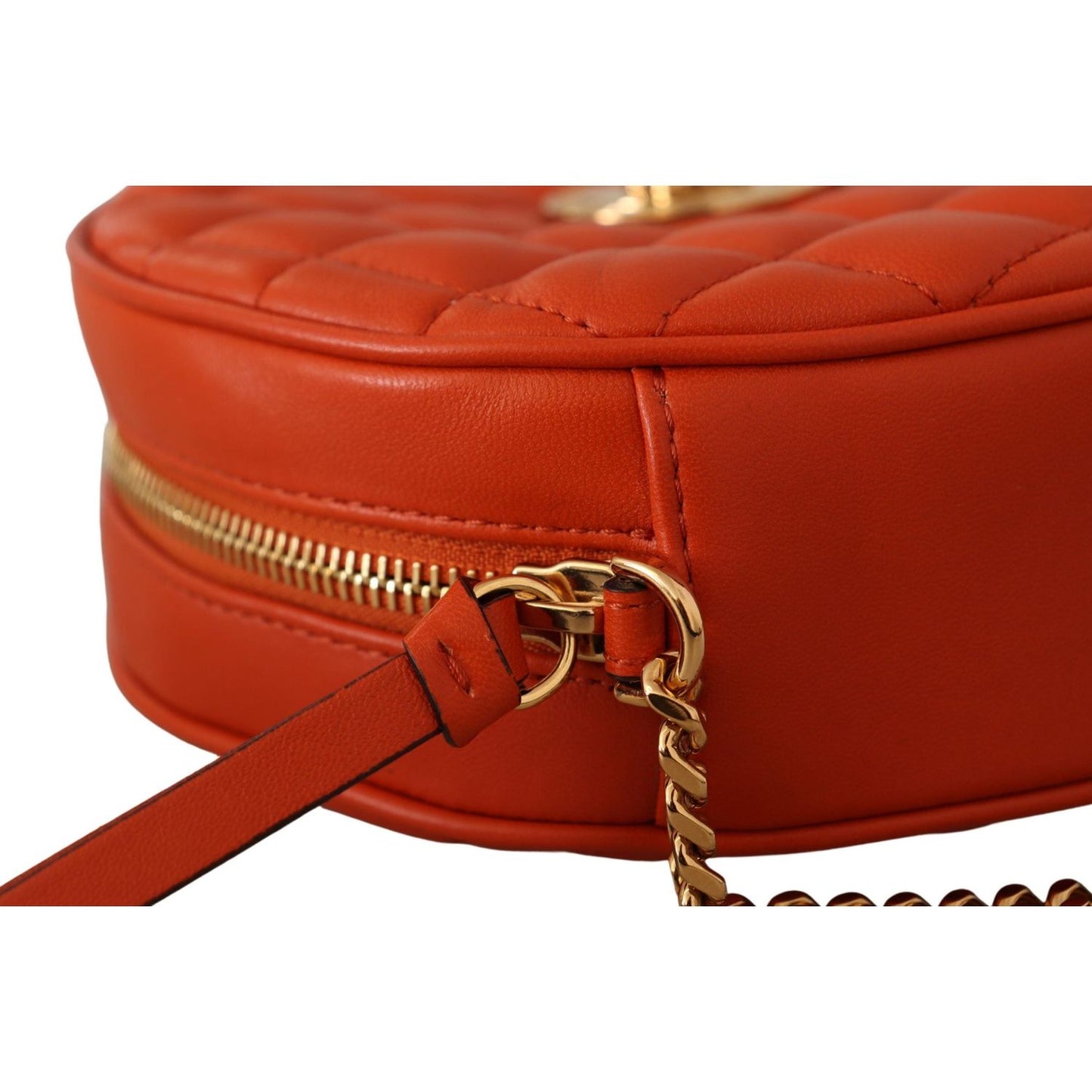 Versace Elegant Round Nappa Leather Crossbody Bag 8054712727726