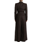 Dolce & Gabbana Dark Brown Wool Single Breasted 2 Pc Jacket Pants KOS1934 - 40