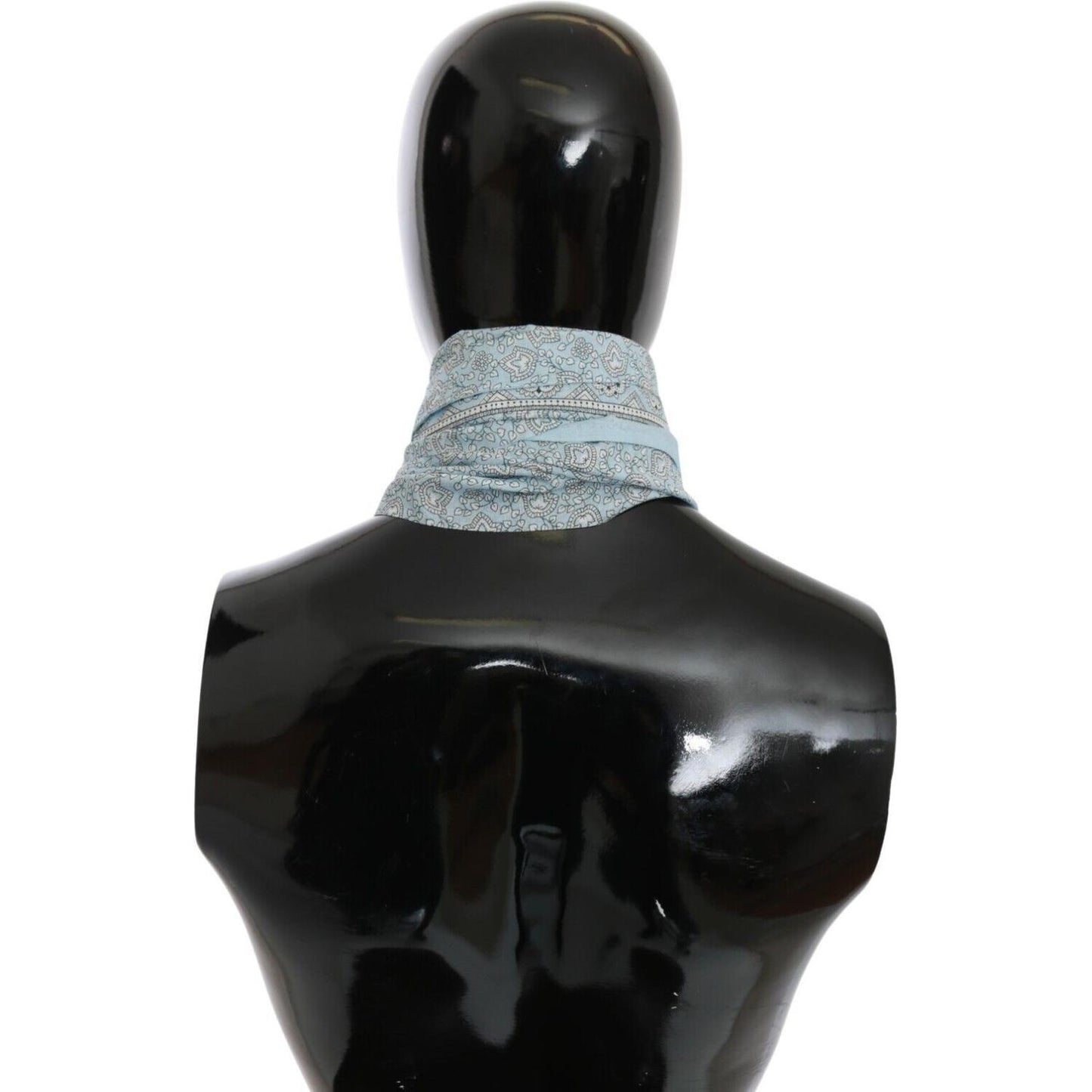 Ermanno Scervino Light Blue Bandana Wrap Shawl Foulard Scarf