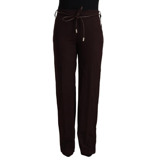 Patrizia Pepe Black High Waist Straight Formal Pants