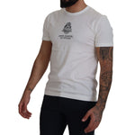 Dolce & Gabbana White Logo Cotton Amor Magister T-shirt TSH8180- 46