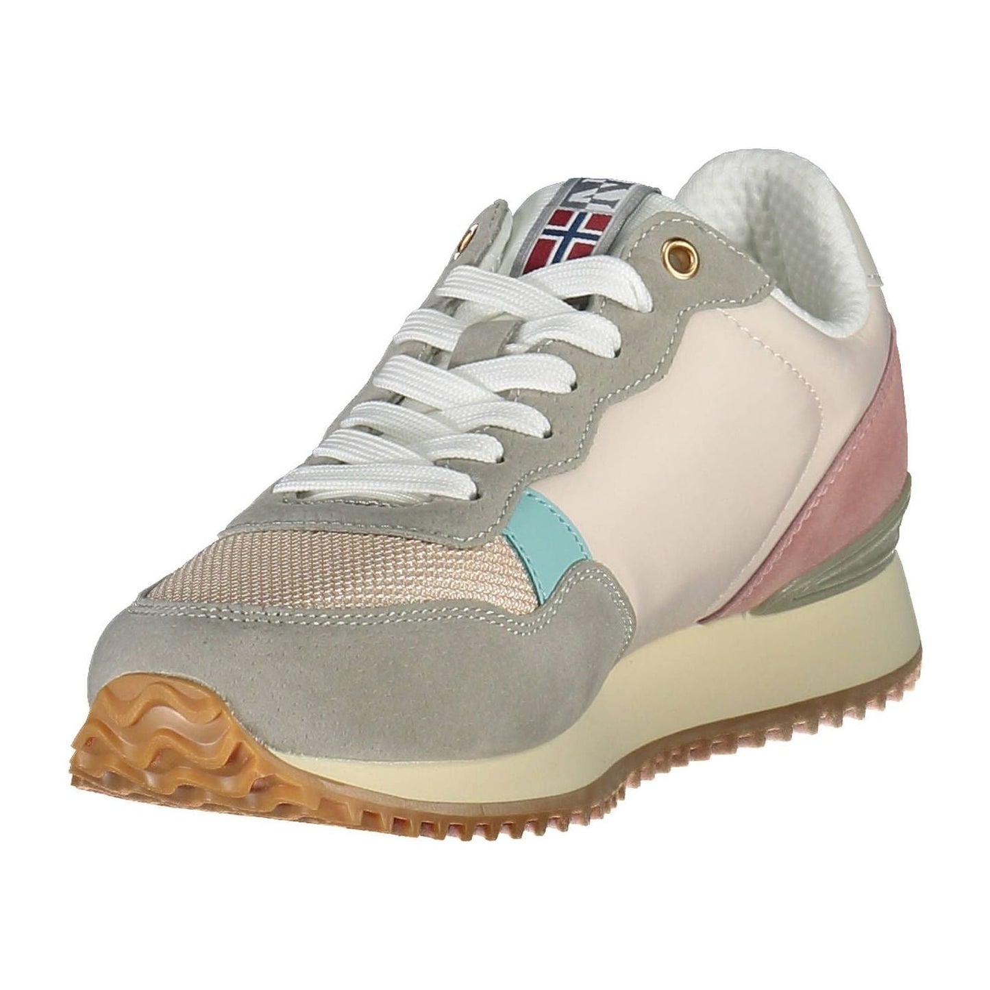 Napapijri Chic Pink Laced Sneakers with Logo Detail NA-20194-38-FBB-172/1