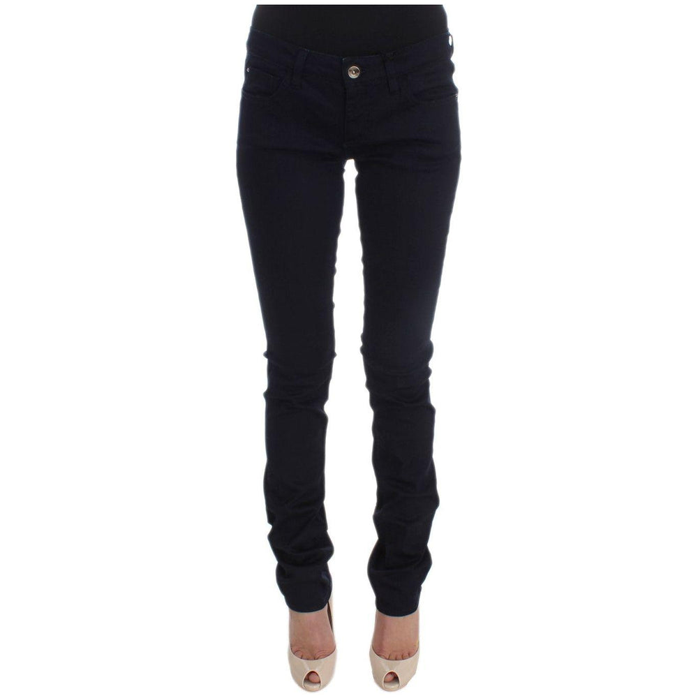 Costume National Blue Cotton Blend Slim Fit Jeans SIG30204-1