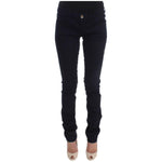 Costume National Blue Cotton Blend Slim Fit Jeans SIG30204-1