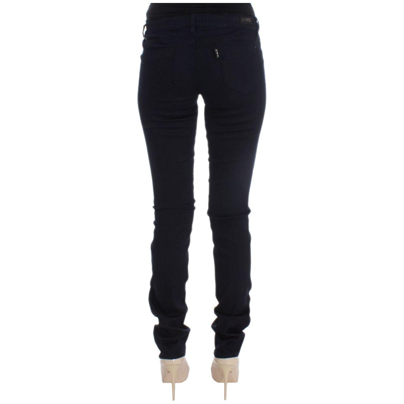 Costume National Blue Cotton Blend Slim Fit Jeans SIG30204-1