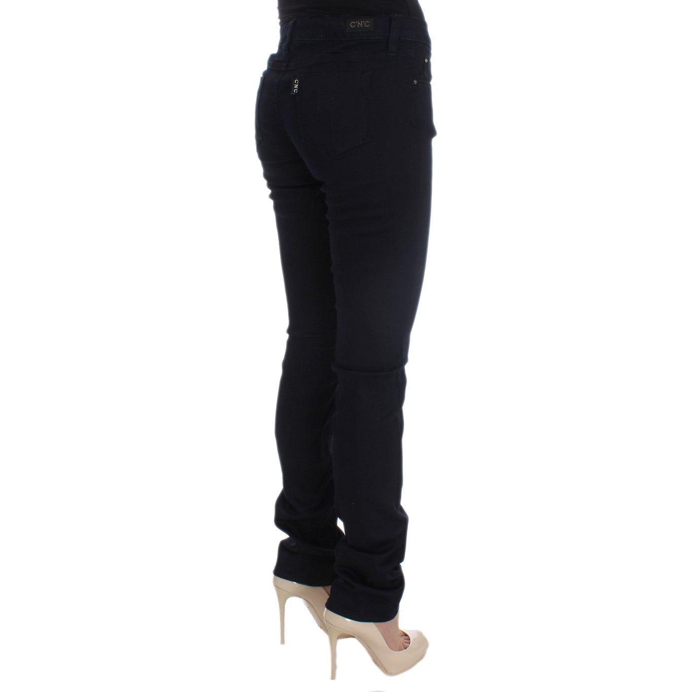 Costume National Blue Cotton Blend Slim Fit Jeans SIG30204-1