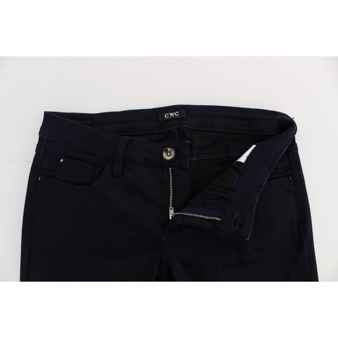 Costume National Blue Cotton Blend Slim Fit Jeans SIG30204-1