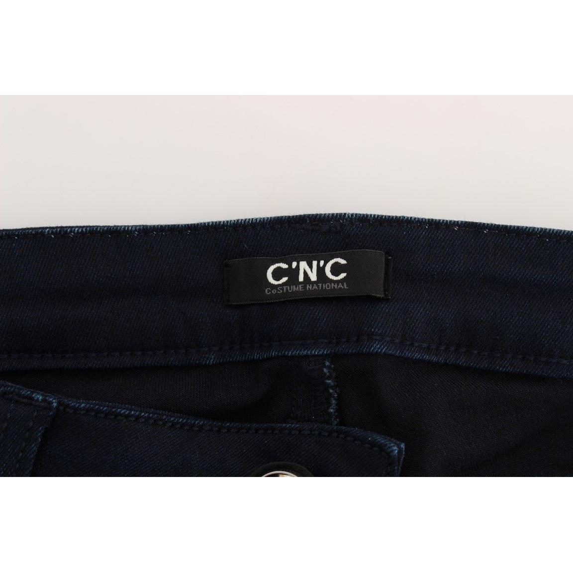 Costume National Blue Cotton Blend Slim Fit Jeans SIG30204-1