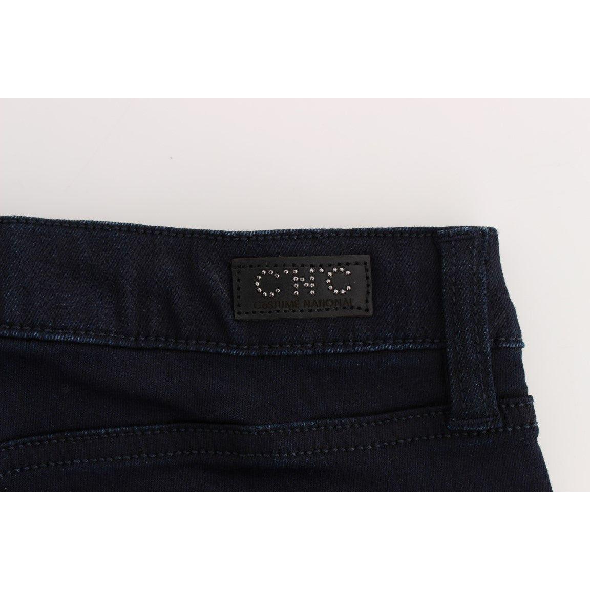 Costume National Blue Cotton Blend Slim Fit Jeans SIG30204-1