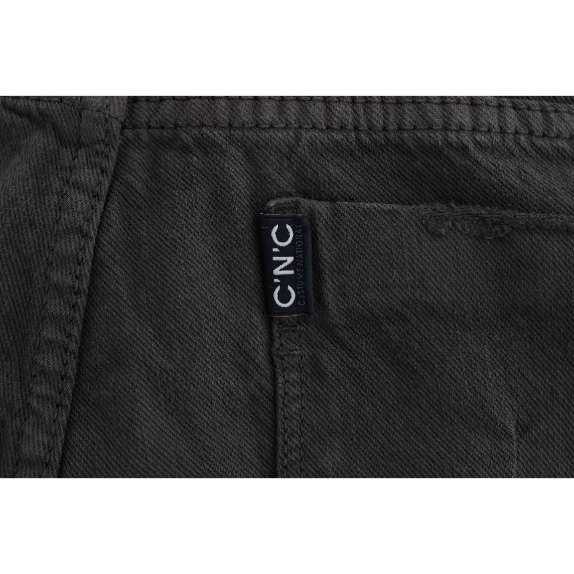 Costume National Green Cotton Blend Slim Fit Jeans SIG32577-1