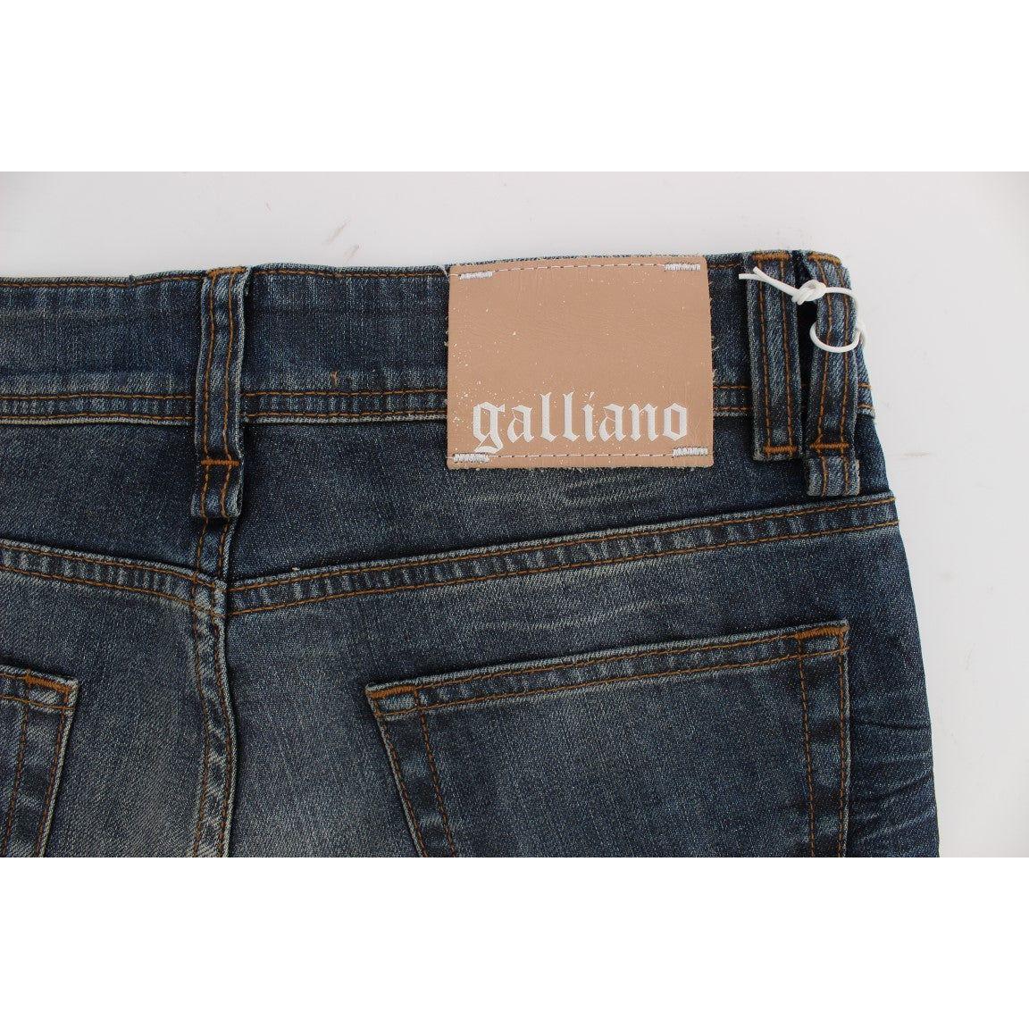 John Galliano Blue Wash Cotton Blend Slim Fit Jeans SIG30168-4