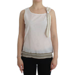 Ermanno Scervino White Top Blouse Tank Shirt Sleeveless SIG11503-1