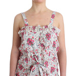 Ermanno Scervino Beachwear Pink Floral Beach Mini Dress Short SIG11510-4