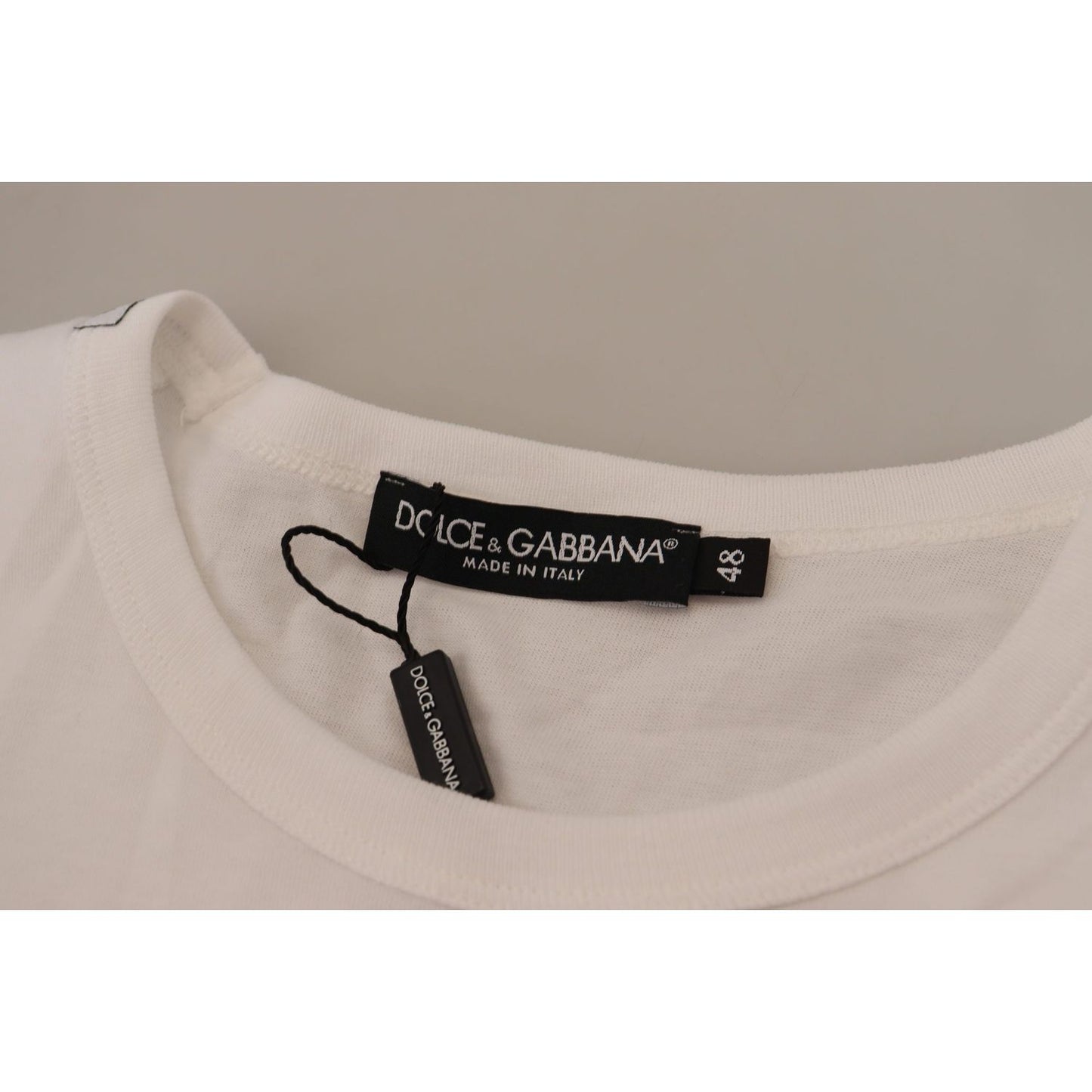 Dolce & Gabbana White Flap Pocket Short Sleeves T-shirt TSH8171- 48